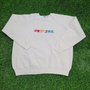 Vintage Huskers Sweatshirt Womens Large 22x21 White USA